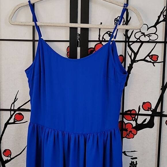 Amanda UpRichard Blue Spaghetti Straps Mini Dress - Picture 3 of 7